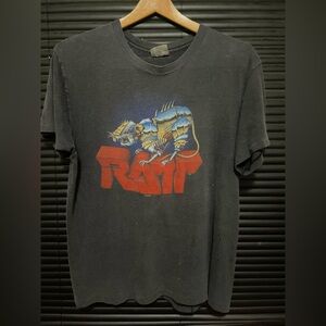 Vintage 1983 RATT Out of the Cellar World Infestation Concert Tour T- shirt L